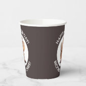 Niedlicher lustiger Chipmunk Cartoon personalisier Pappbecher (Links)