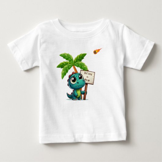 niedlicher, lustiger Dinosaurier Baby T-shirt (Vorderseite)