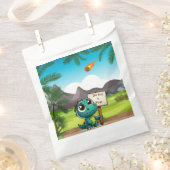 niedlicher, lustiger Dinosaurier Geschenktütchen (Ausgeschnitten)