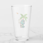 niedlicher, lustiger Dinosaurier Glas (Rückseite)