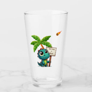 niedlicher, lustiger Dinosaurier Glas