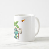 niedlicher, lustiger Dinosaurier Kaffeetasse (VorderseiteRechts)