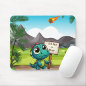 niedlicher, lustiger Dinosaurier Mousepad (Mit Mouse)