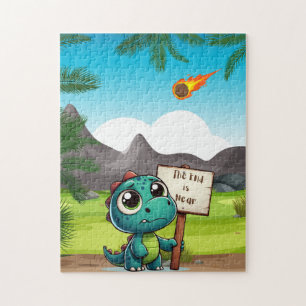 niedlicher, lustiger Dinosaurier Puzzle