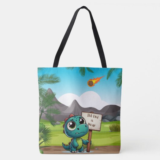niedlicher, lustiger Dinosaurier Tasche (Vorderseite)