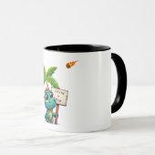 niedlicher, lustiger Dinosaurier Tasse (VorderseiteRechts)
