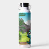 niedlicher, lustiger Dinosaurier Trinkflasche (Vorne)