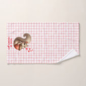 Niedlicher, lustiger Eichhörnchen-Valentinstag Handtuch (Handtuch)