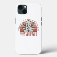Niedlicher, lustiger Elefant beim Yoga. lustiges Y