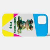 Niedlicher lustiger Frosch Case-Mate iPhone Hülle (Rückseite (Horizontal))