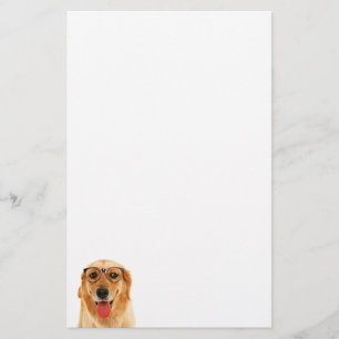 Niedlicher lustiger Golden Retriever Briefpapier