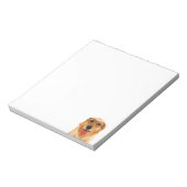 Niedlicher lustiger Golden Retriever Notizblock (Rotiert)