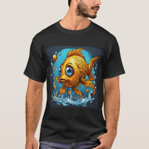 Niedlicher lustiger Goldfisch T-Shirt