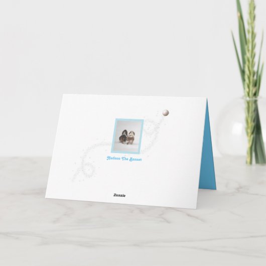 Niedlicher, lustiger Gopher u. Karte (Rückseite)