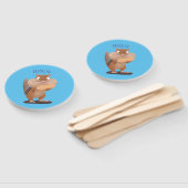 Niedlicher lustiger großer Wangen-Chipmunk-Cartoon Fächer (Non-assembled)