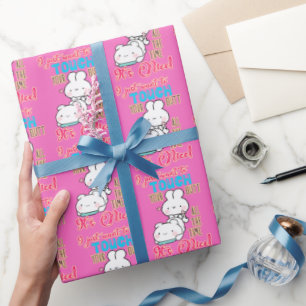 Niedlicher lustiger Hase, ich will einfach nur dei Geschenkpapier