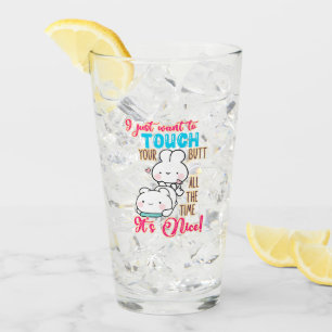 Niedlicher lustiger Hase, ich will einfach nur dei Glas