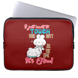 Niedlicher lustiger Hase Ich will einfach nur dein Laptopschutzhülle