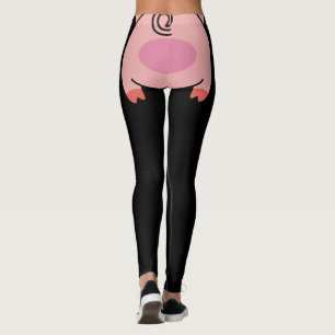 niedlicher lustiger Hintern schwarz Leggings