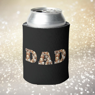 Niedlicher lustiger Hund Vater Vatertag Geschenk Dosenkühler