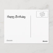 Niedlicher lustiger Hundegeburt Postkarte (Rückseite)