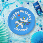 Niedlicher, lustiger Kakadavögel Party Cartoon Pappteller (Party)