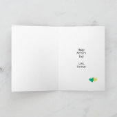 Niedlicher lustiger Kaktus Dank für die Hilfe, mic Karte (Innenseite)