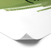 Niedlicher lustiger kleiner Cartoon-Ente fröhliche Poster (Ecke)