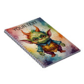 Niedlicher, lustiger kleiner Goblin Notizblock (Rechte Seite)