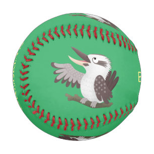 Niedlicher lustiger Lachen kookaburra Cartoon Baseball