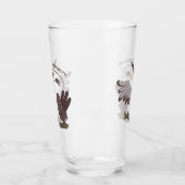 Niedlicher lustiger Lachen kookaburra Cartoon Glas (Links)