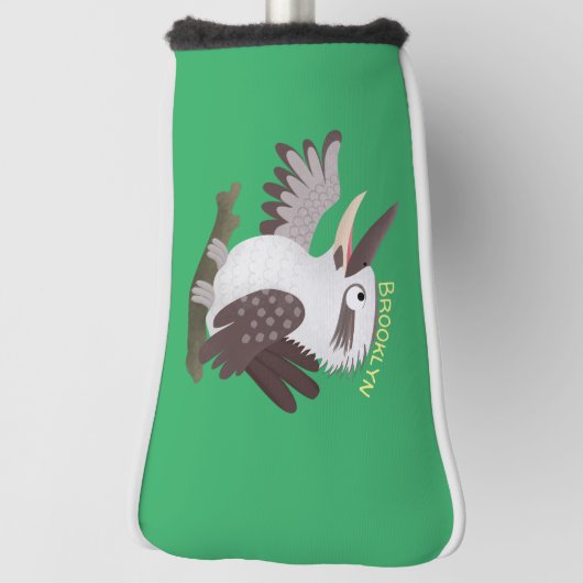 Niedlicher lustiger Lachen kookaburra Cartoon Golf Headcover (Rotieren 90)