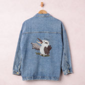 Niedlicher lustiger Lachen kookaburra Cartoon Jeansjacke (Hangar)