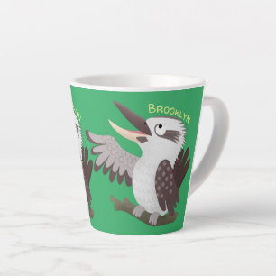 Niedlicher lustiger Lachen kookaburra Cartoon Milchtasse