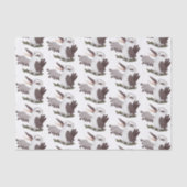 Niedlicher lustiger Lachen kookaburra Cartoon Seidenpapier (Vorderseite)