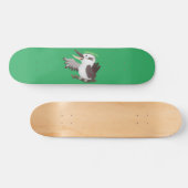 Niedlicher lustiger Lachen kookaburra Cartoon Skateboard (Horizontal)