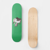 Niedlicher lustiger Lachen kookaburra Cartoon Skateboard (Vorderseite)