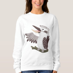 Niedlicher lustiger Lachen kookaburra Cartoon Sweatshirt