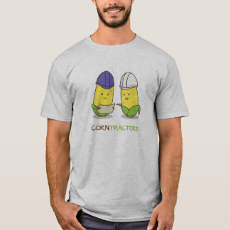 Niedlicher lustiger Mais-Auftragnehmer Punny Spaß T-Shirt