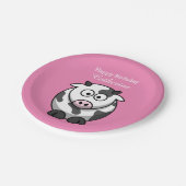 Niedlicher lustiger pappteller (Schrägansicht)