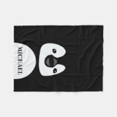 Niedlicher lustiger Penguin Fleecedecke (Vorderseite (Horizontal))