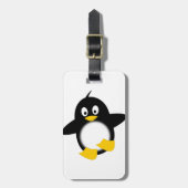 Niedlicher lustiger Penguin Gepäckanhänger (Vorderseite vertikal)