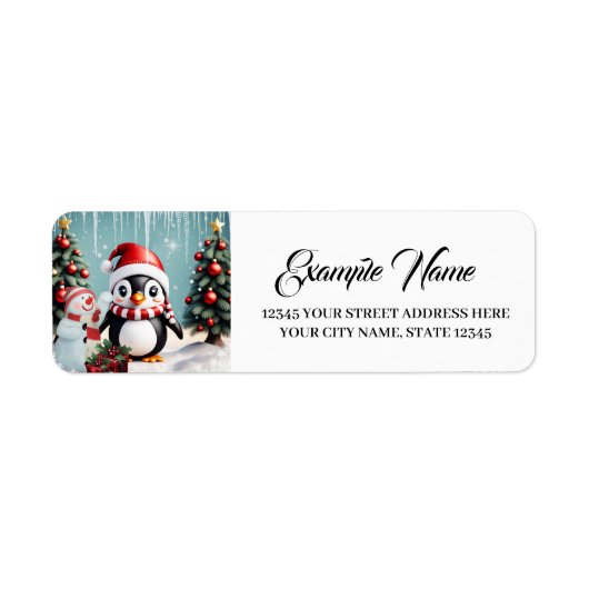 Niedlicher lustiger Pinguin. (Vorne)