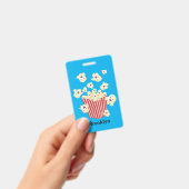 Niedlicher lustiger Popcorn-Cartoon Ausweis (Handheld)