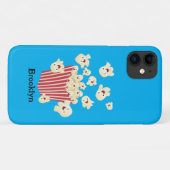 Niedlicher lustiger Popcorn-Cartoon Case-Mate iPhone Hülle (Rückseite (Horizontal))