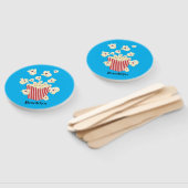 Niedlicher lustiger Popcorn-Cartoon Fächer (Non-assembled)