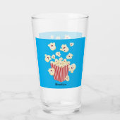 Niedlicher lustiger Popcorn-Cartoon Glas (Rückseite)