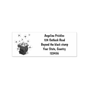 Niedlicher lustiger Popcorn-Cartoon Gummistempel