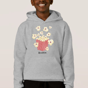 Niedlicher lustiger Popcorn-Cartoon Hoodie