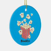 Niedlicher lustiger Popcorn-Cartoon Keramik Ornament (Rechts)
